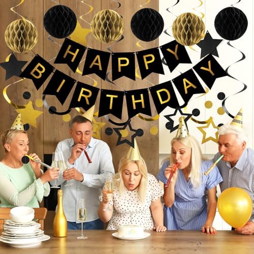 meowtastic Birthday Decorations Happy Birthday Banner with Honeycomb Balls - Image 5