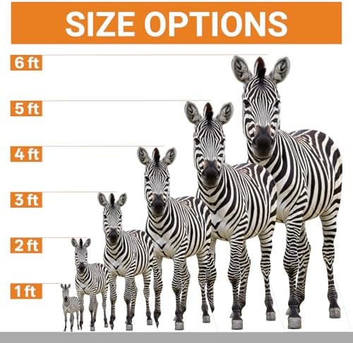 Zebra 6FT Life Size Cardboard Cutout Animal Standup, 1 Piece - Image 2