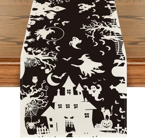 Artoid Mode 210 GSM Halloween Table Runner Home Party Decor 13x72 Inch by ArtoidMode