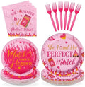 96Pcs Perfect Match Bachelorette Party Decorations for Bridal Serves 24 by Greencian