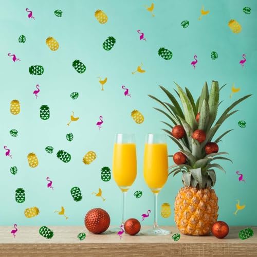 Summer Confetti Pineapple Flamingo Palm Leaf Sprinkles Shape Table Scatters Confetti for Summer Decorations Birthday Party Supplies Decorations Party Sets - Image 6