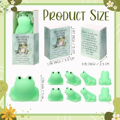 24 Sets Positive Gift Frog Toy with Support Box You are Awesome Party Favor - Image 2