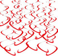 BEISHIDA 30Pcs Red Hanging Swirls for Birthday Christmas Decorations by Beishida
