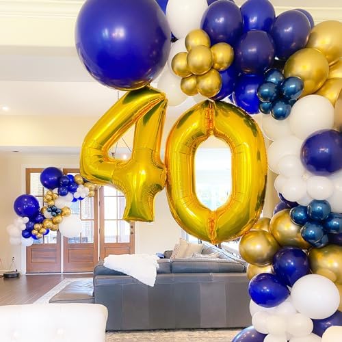 Voircoloria 90pcs Navy Blue Balloons Garland Arch Kit, 18 12 10 5 Inch - Image 6