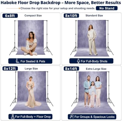 Abstract Photography Backdrop for Photoshoot 6x8ft,Light Purple,No Stand - Image 2