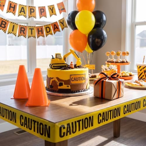 Frienda 11 Pcs Construction Party Decorations Set, 9 Inch Tall, Solid - Image 6