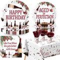 170 Pcs Aging Like Fine Wine Birthday Party Supplies Serves 24 by Greencian