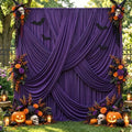 50x12 ft Deep Purple Backdrop Curtains for Weddings, Birthdays and Photos by PartyVillage