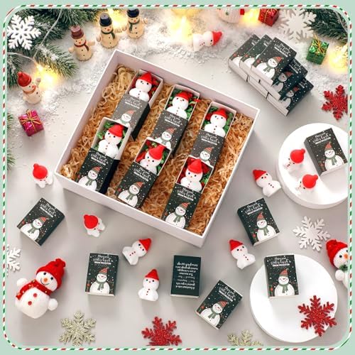 24 Sets Winter Break Gifts Snowman Holiday Party Favors with Boxes - Image 5