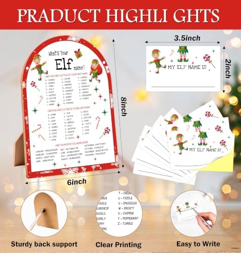 Christmas Party Decorations, What's Your Elf Name Game - Image 2
