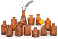 SUPMIND Glass Bud Vases Set of 12, Small Dark Brown Flower Vases in Bulk by SUPMIND