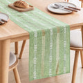 Rustic Linen Farmhouse Table Runner, Woven Boho Table Runner 13" × 108" by WeavingComfortHome