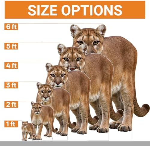 Cougar 2FT Life Size Cardboard Cutout, for Party Decor & Events - Image 2