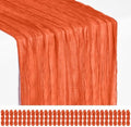 30 Pack Orange Cheesecloth Table Runner 17x108 Inches Boho Home Decor by Showgeous