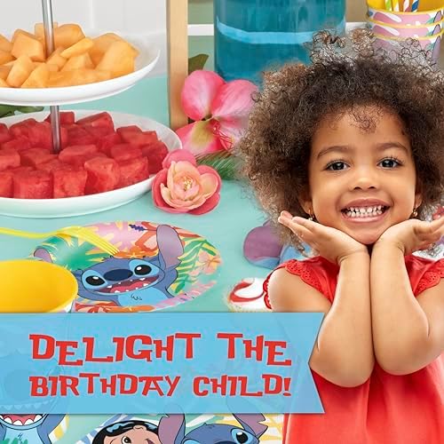 Lilo and Stitch Birthday Decorations for Party with Banner, Table Cloth - Image 6