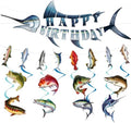 Fishing Birthday Party Banners Hanging Swirls Decorations 10PCS by InIsaJace