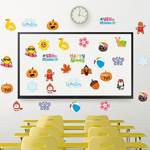 Haooryx Spring Summer Fall Winter Classroom Cutouts Bulletin Board Set - Image 5