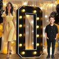 Pooqla 4FT Marquee Light Up Numbers 0 for Birthday Party Decorations by Pooqla
