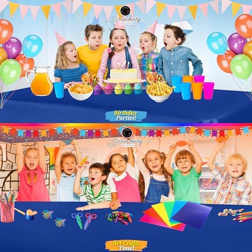 Grandipity Plastic Table Cloth Disposable 12 Pack 54” x 108” Rectangle - Image 4