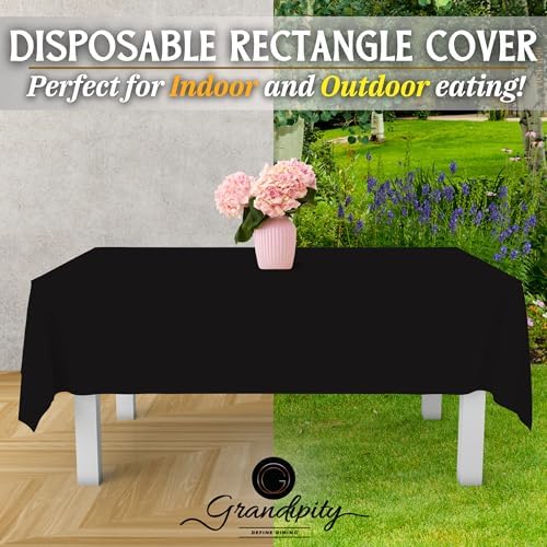 Grandipity Plastic Table Cloth Disposable 12 Pack 54” x 108” Rectangle - Image 5