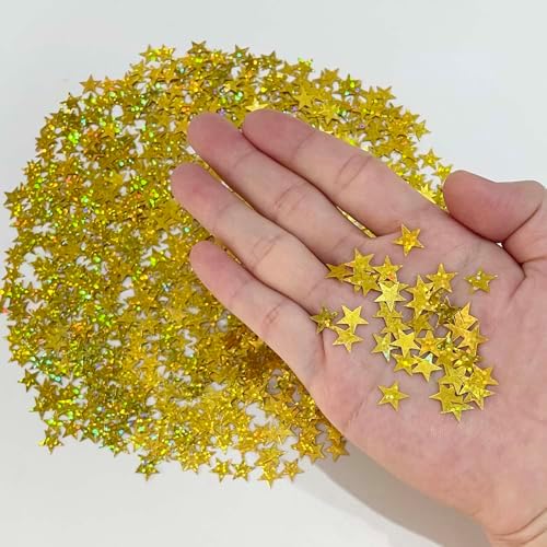 Gold Star Confetti Stars Shape Table Scatters Confetti for Star Party Wedding Decorations Beer Festival Confetti Party Sets - Image 4