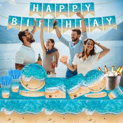 Beach Party Decorations, Beach Birthday Party Decorations, Serve 20 - Image 2