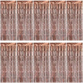10 Pack Brown Backdrop Curtain 3.2ft x 8.2ft Metallic Tinsel Foil Fringe Curtains Photo Booth Background for Birthday Party Decoration Baby Shower Engagement Wedding Christmas Decoration (Brown) by Ohiyoo