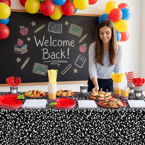 Vesici 452 Pcs Back to School Party Decorations Disposable Tableware Set - Image 5