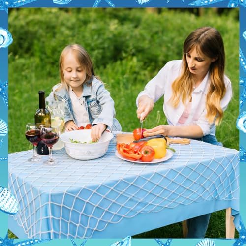 8 Pcs Fish Net Decorative and Tablecloth Set - Image 7