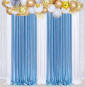 Poise3EHome Baby Blue Sequin Backdrop Curtain,2pcs 2FTx8FT Glitter Panels for Birthday Party Baby Shower Wedding Christmas Thanksgiving Holiday Festival Decor by Poise3EHome