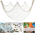 80x40 Inch Fishing Net Decor, 3mm Natural Cotton Decorative Fish Nets Party by iHansee
