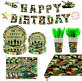 182Pcs Camo Birthday Party Supplies,Serves 30 by Unknown