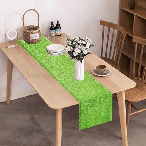 10 Packs 12 x 72 inches Green Sequin Table Runner - Image 5