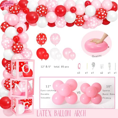 Kriyokiaa Berry First Birthday Decorations, Strawberry Party Kit - Image 5