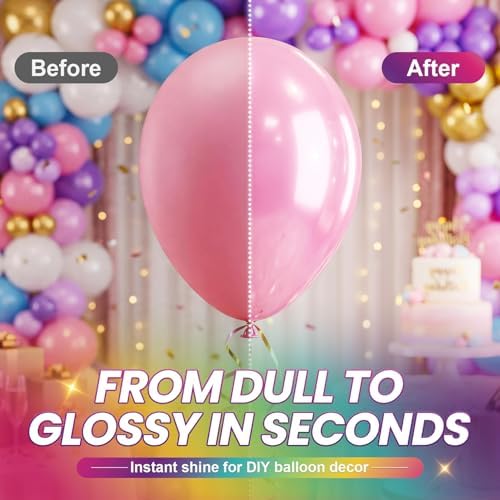 Balloon Shine Spray for Balloons : 15 oz High-Gloss Finish - Image 3