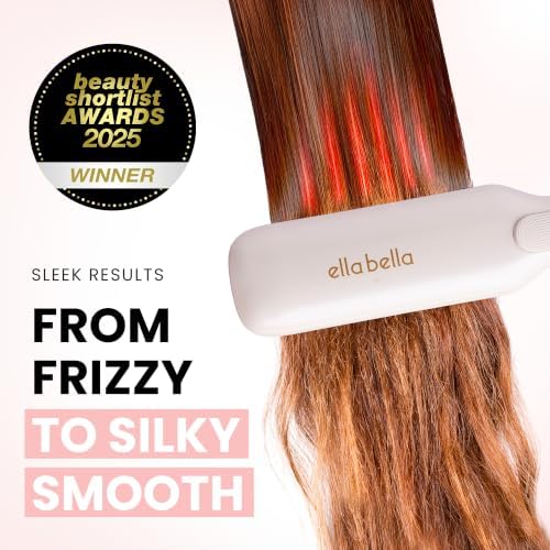 ELLA BELLA® Titanium Flat Iron Hair Straightener Large with Infrared - Image 3