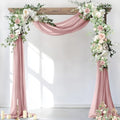 Wedding Arch Draping Fabric Sheer Chiffon Curtain Drape Wedding Party Decor by Socomi