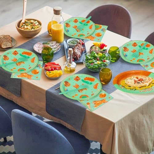 Singer Birthday Party Supplies - 96pcs Paper Plates Napkins Plastic Forks Girl Little Birthday Party Table Decoration The Life of A Birthday Girl Disposable Cake Tableware Set for 24 Guests - Image 4