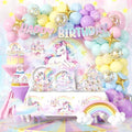 289Pcs Unicorn Birthday Decorations, All-in-One Decor Set for 25 Guests by Unknown