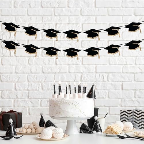 Pre-Strung Graduation Banner - Grad Caps Party Banner Decoration - Image 7