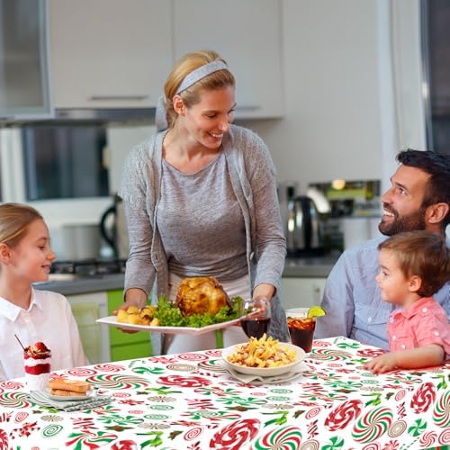 3 PCS Christmas Plastic Candy Tablecloth, 54x108 Inch - Image 4