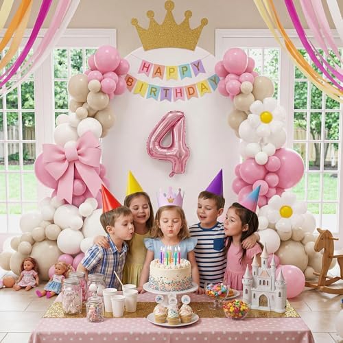 Baby Shower Girl Decorations, 6.6FT Pink Balloon Arch Kit - Image 6