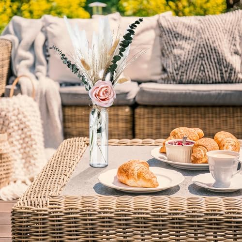 Qinyoung 10 Set Dried Pampas Grass Table Centerpiece for Wedding, Pink - Image 6