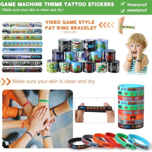 HyDren 147 Pcs 12 Sets Video Game Party Favors for Kids - Image 6