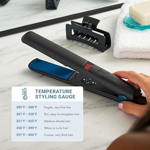 BaBylissPRO Nano Titanium Flat Iron Hair Straightener, Digital Flat Iron for Pro Salon Results, Styling Tool for All Hair Types - Image 5