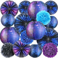 Hortsun 16 Pcs 12 Inches ,6 Inches Galaxy Party Decorations Galaxy by Hortsun
