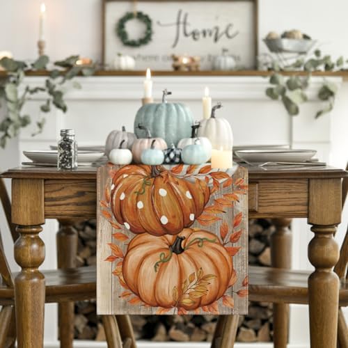 Artoid Mode 210 GSM Fall Table Runner Home Party Decor 13x48 Inch - Image 2