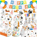 Dog Themed Birthday Party Decorations Tableware Set, Serves 25 by Yingoto