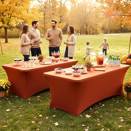 Spandex Table Cloths for 6 foot Rectangle Tables-Fitted Stretch Table Cover - Image 7