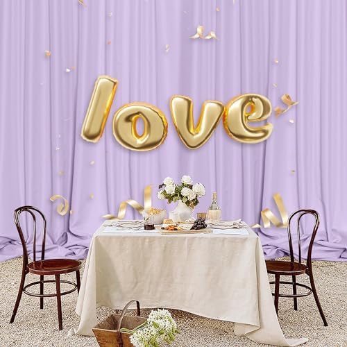 MEETSKY Purple Backdrop Curtains,Wedding Backdrop Drapes,5ft x 7ft,2 Panels - Image 4